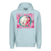 Blue Mist pink out breast cancer volleyballs Premium Hoodie - AdoDesignShop