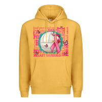Mustard pink out breast cancer volleyballs Premium Hoodie - AdoDesignShop