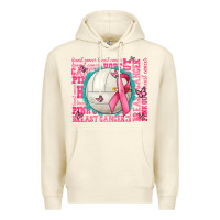 Sandshell pink out breast cancer volleyballs Premium Hoodie - AdoDesignShop