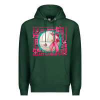Sports Green pink out breast cancer volleyballs Premium Hoodie - AdoDesignShop
