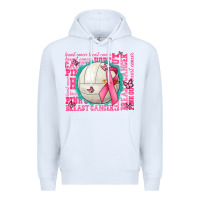 White pink out breast cancer volleyballs Premium Hoodie - AdoDesignShop