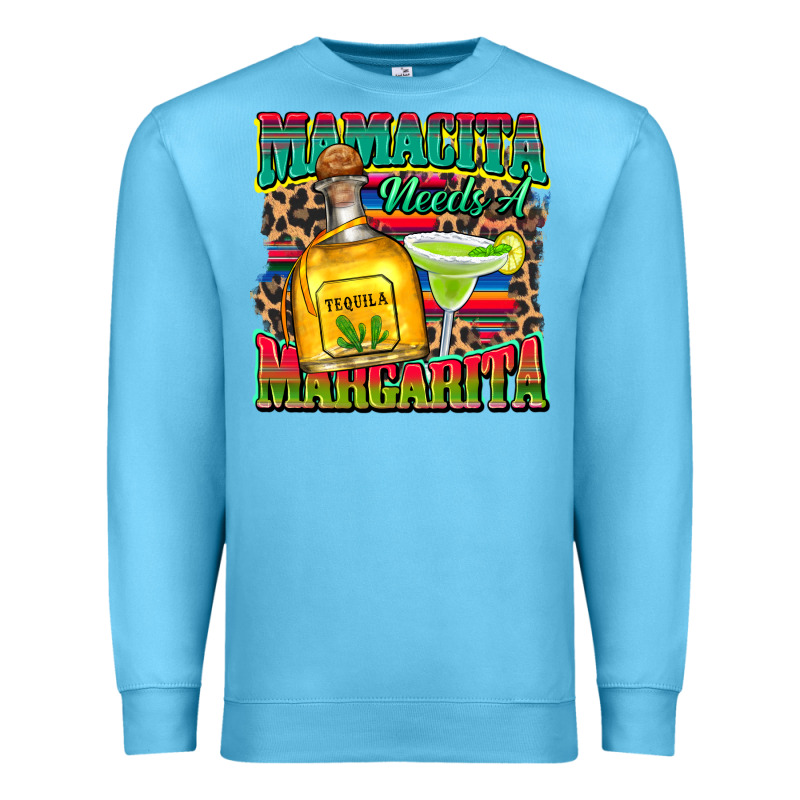 Mamacita Needs A Margarita Premium Sweatshirt by Zillion Design Studio | Teevron