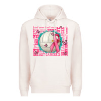 Pale Pink pink out breast cancer volleyballs Premium Hoodie - AdoDesignShop