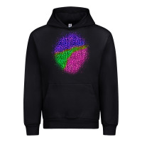 Black halloween leopard patch 1 Urban Hoodie - BundleAndBundleShop