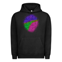 Pigment Black halloween leopard patch 1 Urban Hoodie - BundleAndBundleShop