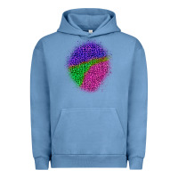 Pigment Pebble Blue halloween leopard patch 1 Urban Hoodie - BundleAndBundleShop