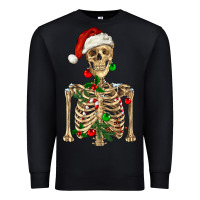 Black Christmas Skeleton Premium Sweatshirt - RanaPortraitStore