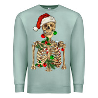Seafoam Christmas Skeleton Premium Sweatshirt - RanaPortraitStore