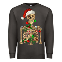 Smoke Christmas Skeleton Premium Sweatshirt - RanaPortraitStore
