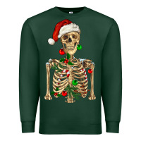 Sports Green Christmas Skeleton Premium Sweatshirt - RanaPortraitStore