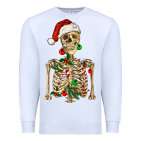 White Christmas Skeleton Premium Sweatshirt - RanaPortraitStore