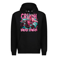 Black crush breast cancer Premium Hoodie - AdoDesignShop