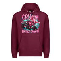 Burgundy crush breast cancer Premium Hoodie - AdoDesignShop