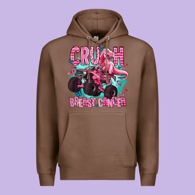 Crush Breast Cancer Premium Hoodie Designed By Adodesignshop