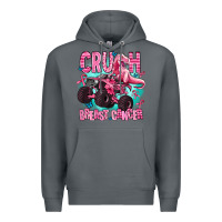 Rock crush breast cancer Premium Hoodie - AdoDesignShop