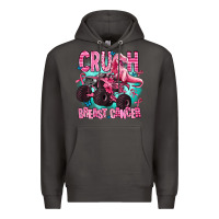 Smoke crush breast cancer Premium Hoodie - AdoDesignShop