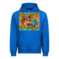 Cobalt Farm life fall barn and truck Urban Hoodie - Artiststas