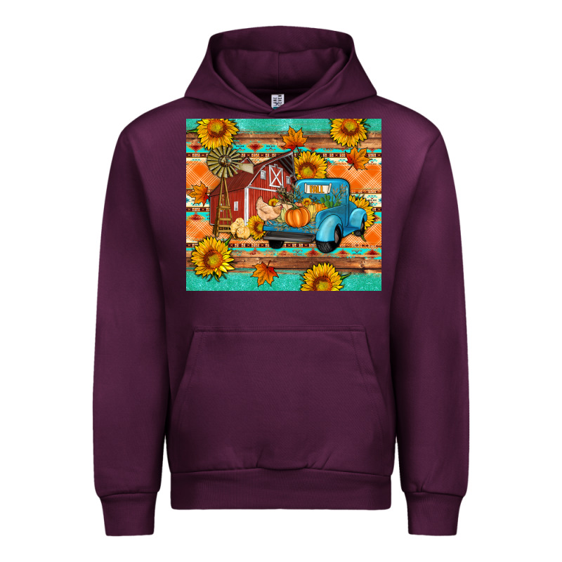 Farm Life Fall Barn And Truck Urban Hoodie by Artiststas | Teevron