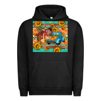 Pigment Black Farm life fall barn and truck Urban Hoodie - Artiststas