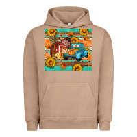 Pigment Burro Farm life fall barn and truck Urban Hoodie - Artiststas