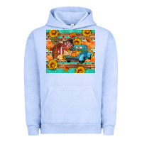 Pigment Grape Ice Farm life fall barn and truck Urban Hoodie - Artiststas