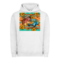 Pigment Lunar Rock Farm life fall barn and truck Urban Hoodie - Artiststas
