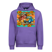 Tulip Farm life fall barn and truck Urban Hoodie - Artiststas