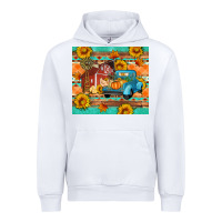 White Farm life fall barn and truck Urban Hoodie - Artiststas