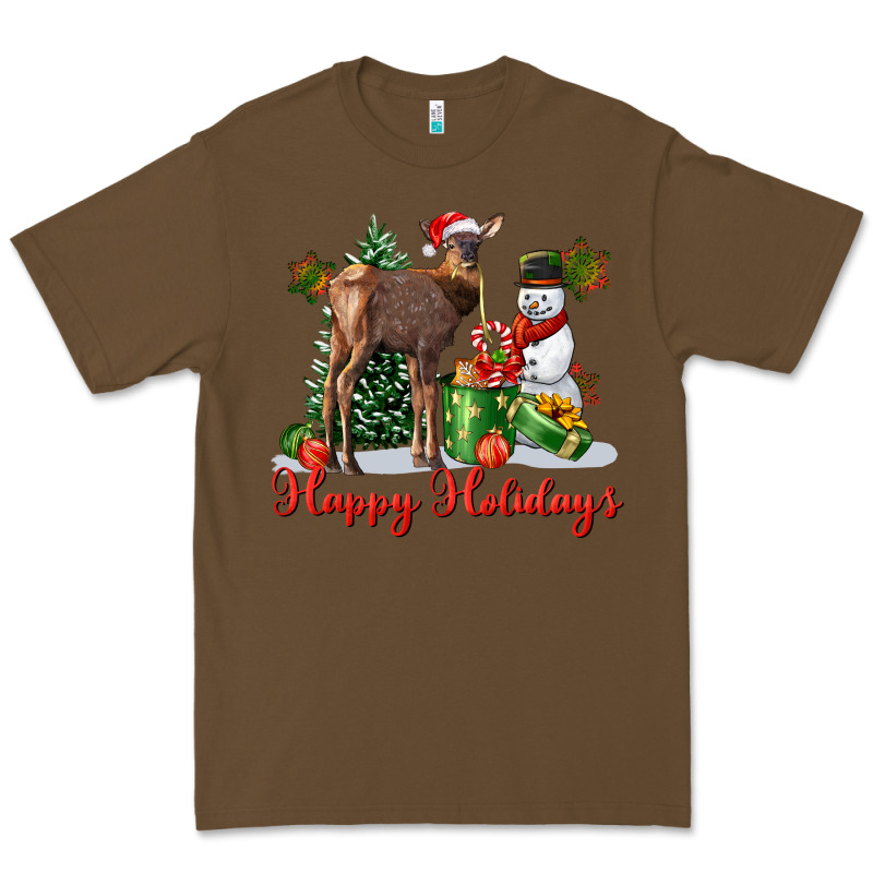Happy Holidays Baby Deer Premium Tee by LillyAllenDesigns | Teevron