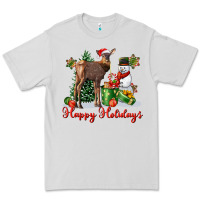 Dove Grey happy holidays baby deer Premium Tee - LillyAllenDesigns