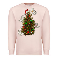 Pale Pink christmas spirits Premium Sweatshirt - RanaPortraitStore