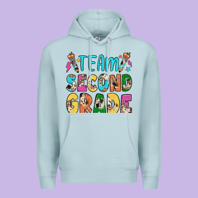 Team Second Grade Premium Hoodie Designed By Jahusdesignshop