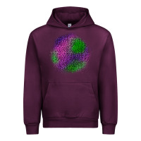 Mauve Wine halloween leopard patch Urban Hoodie - BundleAndBundleShop