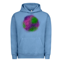 Pigment Pebble Blue halloween leopard patch Urban Hoodie - BundleAndBundleShop