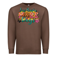 Chestnut less people more dogs Premium Sweatshirt - Zillion Design Studio