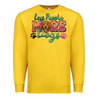 Lemon less people more dogs Premium Sweatshirt - Zillion Design Studio