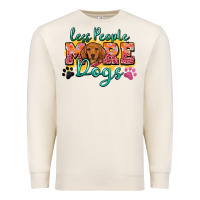 Less People More Dogs Premium Sweatshirt | Teevron