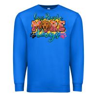 True Royal less people more dogs Premium Sweatshirt - Zillion Design Studio