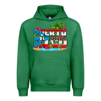 Emerald puerto rico and flowers with frog Urban Hoodie - AdoDesignShop