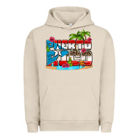 Pigment French Oak puerto rico and flowers with frog Urban Hoodie - AdoDesignShop