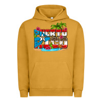 Pigment Peanut Butter puerto rico and flowers with frog Urban Hoodie - AdoDesignShop
