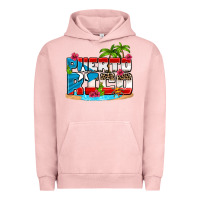Pigment Salmon puerto rico and flowers with frog Urban Hoodie - AdoDesignShop
