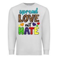 Dove Grey spread love not hate Premium Sweatshirt - texasbilliewilder