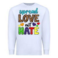 White spread love not hate Premium Sweatshirt - texasbilliewilder