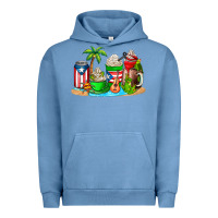 Pigment Pebble Blue puerto rico coffee cups Urban Hoodie - AdoDesignShop