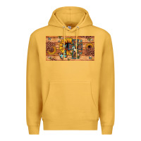 Mustard leopard cross butterfly sunflower Premium Hoodie - JahusDesignShop