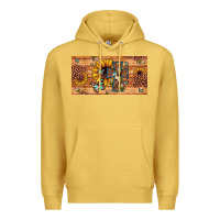 Antique Gold leopard cross butterfly sunflower Premium Hoodie - JahusDesignShop