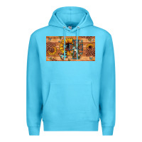 Ocean Blue leopard cross butterfly sunflower Premium Hoodie - JahusDesignShop