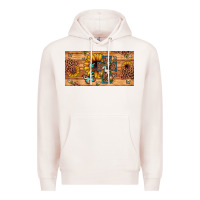 Pale Pink leopard cross butterfly sunflower Premium Hoodie - JahusDesignShop