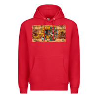 Red leopard cross butterfly sunflower Premium Hoodie - JahusDesignShop